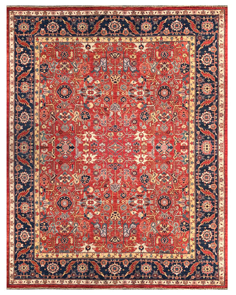 23934 - Royal Chobi Ziegler /Afghan / Hand-Knotted /Contemporary / Traditional/ Size: 11'6" x 9'0"