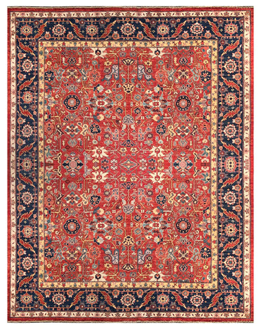 23934 - Royal Chobi Ziegler /Afghan / Hand-Knotted /Contemporary / Traditional/ Size: 11'6" x 9'0"
