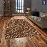 24089- Chobi Ziegler Afghan Hand-Knotted Contemporary/Traditional/Size: 7'9" x 5'8"
