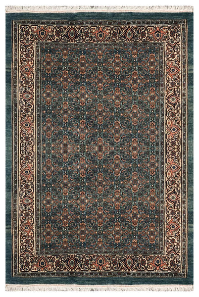 24102 - Bidjar Handmade/Hand-Knotted Persian Rug/Traditional/ Carpet Authentic/ Size: 5'7" x 3'9"