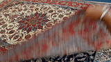 24113-Isfahan Antique( 1930-1940) Hand-Knotted/Handmade Persian Rug/Carpet Traditional Authentic/ Size: 7'9''x 5'4''