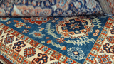 24114 -Ghom Hand-knotted/Handmade Persian Rug/Carpet Traditional Authentic/Size: 5'1" x 3'7"
