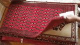 24162-Turkmen Hand-Knotted/Handmade Persian Rug/Carpet Traditional/Authentic/ Size: 4'6" x 2'0"