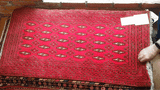 24176-Turkmen Hand-Knotted/Handmade Persian Rug/Carpet Traditional/Authentic/ Size: 3'10" x 2'0"