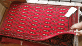 24182-Turkmen Hand-Knotted/Handmade Persian Rug/Carpet Traditional/Authentic Size: 4'1" x 2'0"