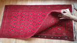 24184-Turkmen Hand-Knotted/Handmade Persian Rug/Carpet Traditional/Authentic/ Size: 4'1" x 2'0"