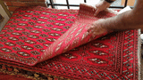 24189-Turkmen Hand-Knotted/Handmade Persian Rug/Carpet /Traditional Authentic / Size: 4'4" x 2'0"