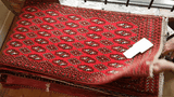 24190-Turkmen Hand-Knotted/Handmade Persian Rug/Carpet Traditional/Authentic/ Size: 4'3" x 2'0"