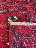 24205-Turkmen Hand-Knotted/Handmade Persian Rug/Carpet Traditional/Authentic/ Size: 5'0" x 2'1"