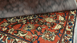 24231-Hamadan Hand-Knotted/Handmade Persian Rug/Carpet Tribal Authentic/ Size: 7'10" x 5'0"