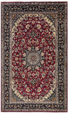 24267- Isfahan Persian Hand-Knotted Authentic/Traditional Carpet/Rug/ Size: 8'5'' x 5'0''