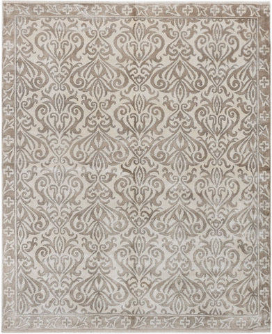 27176- Royal Ushak Hand-Knotted/Handmade Indian Rug/Carpet Traditional/Authentic/Size: 9'9" x 8'0"/297cm x 244cm
