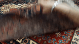 24276 - Senneh Hand-Knotted/Handmade Persian Rug/Carpet Traditional/Authentic /Size: 4'7" x 3'9"