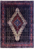 24281 - Senneh Hand-Knotted/Handmade Persian Rug/Carpet Traditional/5'3" x 3'9"/160cm x 14cm/(DYE RUN AS IS )