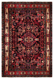 24306-Hamadan Hand-Knotted/Handmade Persian Rug/Carpet Tribal/Authentic/ Size: 8'0" x 5'1"
