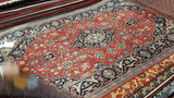 24313- Kashan Handmade/Hand-Knotted Persian Rug/Traditional/Carpet Authentic/ Size: 6'7" x 3'7"