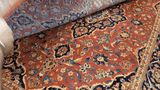24317- Kashan Handmade/Hand-Knotted Persian Rug/Traditional Carpet Authentic/ Size: 6'8" x 3'5"