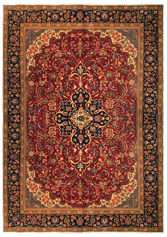24326 - Sarough Handmade/Hand-Knotted Persian Rug/Traditional/Carpet Authentic/Size: 6'11" x 4'3"