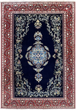 24334- Kashan Handmade/Hand-Knotted Persian Rug/ Traditional Carpet Authentic/ Size: 6'9" x 4'8"