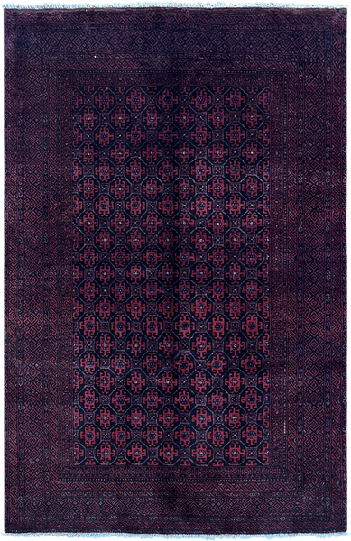 24342-Balutch Hand-Knotted/Handmade Persian Rug/Carpet Tribal/Nomadic Authentic/ Size: 6'1" x 3'11"