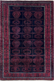 24354-Balutch Hand-Knotted/Handmade Persian Rug/Carpet Tribal/Nomadic Authentic/ Size: 6'2" x 4'2"