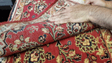 24391- Kashan Handmade/Hand-Knotted Persian Rug/Traditional/Carpet Authentic/ Size: 2'2" x 1'8"