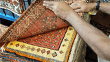 24402-Ghashgai Hand-Knotted/Handmade Persian Rug/Carpet Tribal/ Nomadic/Authentic/Size: 1'9" x 1'10"
