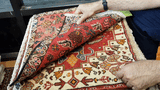 24413-Ghashgai Hand-Knotted/Handmade Persian Rug/Carpet Tribal/Nomadic Authentic/Size: 1'8" x 1'8"