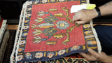 24415-Ghashgai Hand-Knotted/Handmade Persian Rug/Carpet Tribal/ Nomadic Authentic/Size: 1'8" x 1'10"