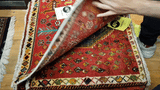 24416-Ghashgai Hand-Knotted/Handmade Persian Rug/Carpet Tribal/ Nomadic Authentic/Size: 1'10" x 2'0"