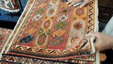 24422-Ghashgai Hand-Knotted/Handmade Persian Rug/Carpet Tribal/Nomadic Authentic/Size: 1'6" x 1'10"