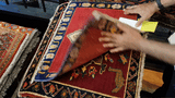 24425-Ghashgai Hand-Knotted/Handmade Persian Rug/Carpet Tribal/ Nomadic Authentic/Size: 1'7" x 1'10"