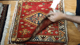 24443-Ghashgai Hand-Knotted/Handmade Persian Rug/Carpet Tribal/Nomadic Authentic/Size: 2'0" x 2'2"