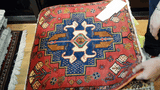 24446-Ghashgai Hand-Knotted/Handmade Persian Rug/Carpet Tribal/ Nomadic Authentic/Size: 2'0" x 2'0"