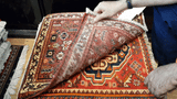 24473-Ghashgai Hand-Knotted/Handmade Persian Rug/Carpet Tribal/ Nomadic Authentic/Size: 1'11" x 1'10"