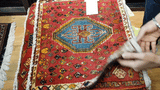 24476-Ghashgai Hand-Knotted/Handmade Persian Rug/Carpet Tribal/ Nomadic Authentic/Size:1'8" x 2'0"