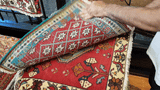 24493-Ghashgai Hand-Knotted/Handmade Persian Rug/Carpet Tribal/ Nomadic Authentic/Size: 2'1" x 2'3"