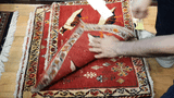 24483-Ghashgai Hand-Knotted/Handmade Persian Rug/Carpet Tribal/ Nomadic Authentic/Size: 1'7" x 2'3"