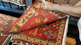 24494-Ghashgai Hand-Knotted/Handmade Persian Rug/Carpet Tribal/Nomadic Authentic/Size: 2'2" x 2'3"