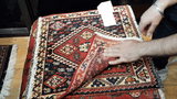 24496-Ghashgai Hand-Knotted/Handmade Persian Rug/Carpet Tribal/ Nomadic Authentic/Size: 1'9" x 1'10"