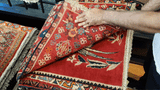 24507-Ghashgai Hand-Knotted/Handmade Persian Rug/Carpet Tribal / Nomadic Authentic/Size: 2'3" x 2'0"