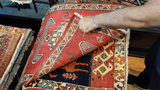 24510-Ghashgai Hand-Knotted/Handmade Persian Rug/Carpet Tribal/ Nomadic Authentic/Size: 2'4" x 2'0"