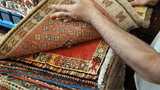 24524-Ghashgai Hand-Knotted/Handmade Persian Rug/Carpet Tribal/ Nomadic Authentic/Size: 2'0" x 2'0"