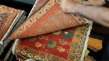 24529-Ghashgai Hand-Knotted/Handmade Persian Rug/Carpet Tribal/ Nomadic  Authentic/Size: 1'11" x 2'0"