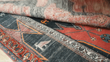 24815-Hamadan Hand-Knotted/Handmade Persian Rug/Carpet Traditional Authentic/ Size: 16'11" x 3'9"/516cm x 99cm
