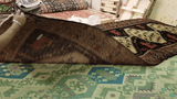 24840-Hamadan Hand-Knotted/Handmade Persian Rug/Carpet Traditional Authentic/ Size: 13'1" x 5'5"/399cm x 165cm