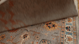 24852- Damask Hand-Knotted/Handmade Indian Rug/Carpet Modern Authentic / Size: 8'0" x 5'8"/244cm x 172cm
