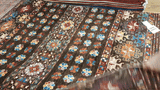 24888-Chobi Ziegler Hand-knotted/Handmade Afghan Rug/Carpet Traditional Authentic / Size: 6'8" x 5'3"/203cm x 160cm