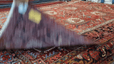 24970- Heriz Hand-Knotted/Handmade Persian Rug/Carpet Traditional/Authentic/Size: 10'11" x 7'10"/333cm x 239cm