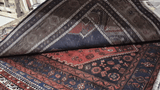 24985-Antique Kayseri Hand-Knotted/Handmade Turkish Rug/Carpet Tribal/Nomadic Authentic/ Size/: 7'10" x 4'8"/244cm x 142cm